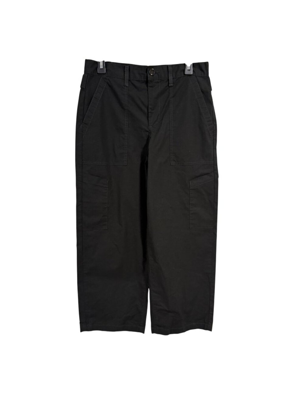 Agolde Daria Wide Leg Utility Black Pants Size 28